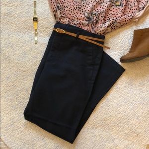 Blue pants with belt